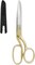 Professional 8-Inch Fabric Sewing Scissors – Heavy-Duty Forged Stainless Steel Tailor Shears with Sharp Bent Blades for Cutting Fabric, Leather, and Cloth – Classic Gold Design for Home and Dressmaking Use